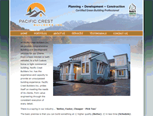 Tablet Screenshot of pacificcrestbuildersinc.com